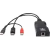 Transmissor KVM over IP ADDER ALIF101T-HDMI - HDMI, USB, áudio, Cat5e/Cat6/Cat7, 2560x1600@60Hz, alumínio preto