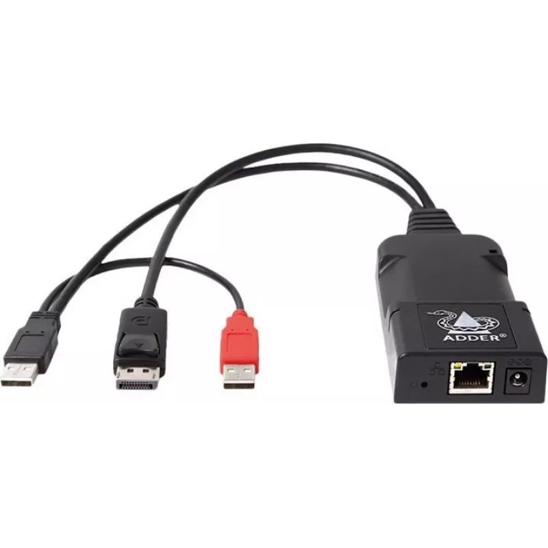 Transmissor KVM over IP ADDER ALIF101T-HDMI - HDMI, USB, áudio, Cat5e/Cat6/Cat7, 2560x1600@60Hz, alumínio preto