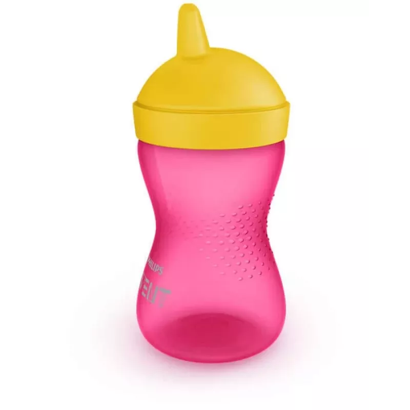 Copo de treino Philips Avent My Grippy com bico duro 300 ml, 18M+, rosa