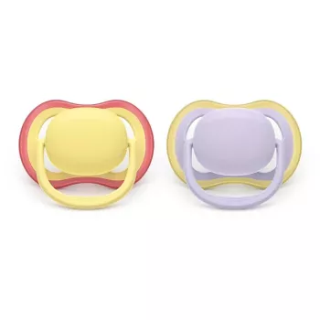 Chupeta Philips Avent Ultra Air 0-6 meses, pack de 2, menina