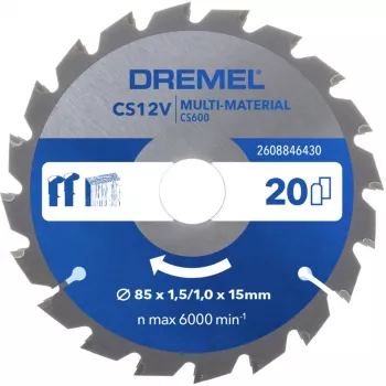 Disco de serra multiusos Dremel 85mm CS600 (2608846430)