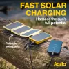 Powerbank solar Aqiila Powerbird BS10 10000 mAh preto e laranja