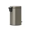 Balde de pedal Brabantia NewIcon 12L, Platinum