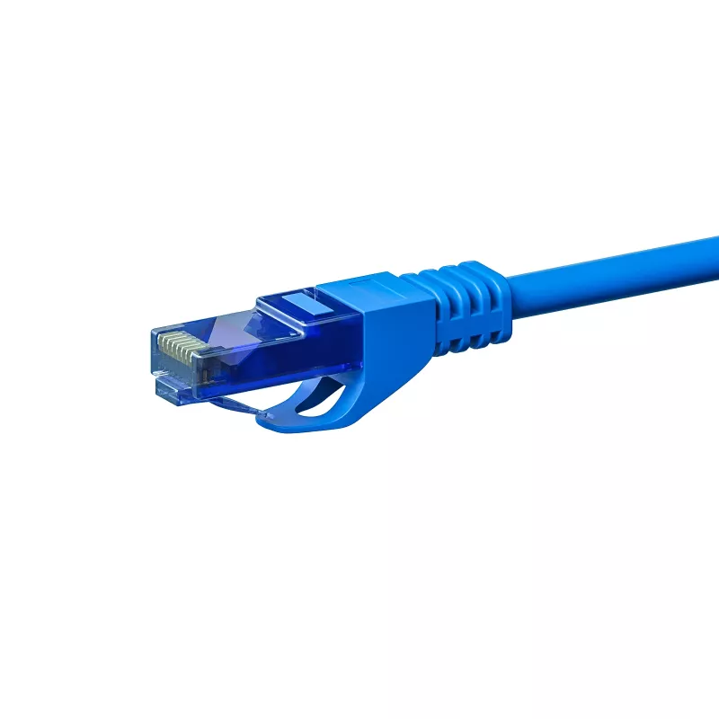 Cabo de rede DSIT CAT6a 100% cobre - U/UTP - 5 metros - azul (DC-U6A4-050)