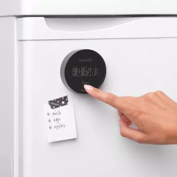 Temporizador de cozinha Brabantia com íman, cinzento-escuro