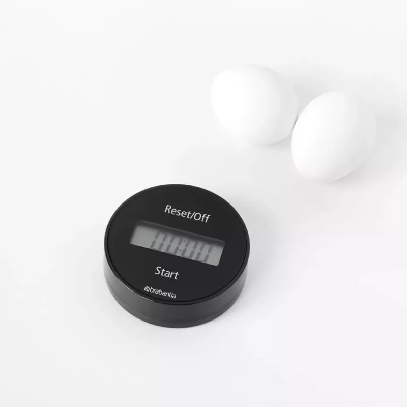 Temporizador de cozinha Brabantia com íman, cinzento-escuro