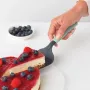 Espátula para bolo Brabantia Profile Line com bordo serrilhado, aço mate