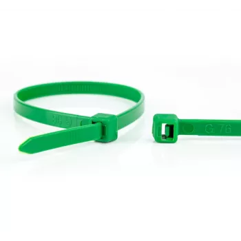 Abraçadeiras de poliamida WKK verdes 300 x 3,6 mm, pack de 100 110194571