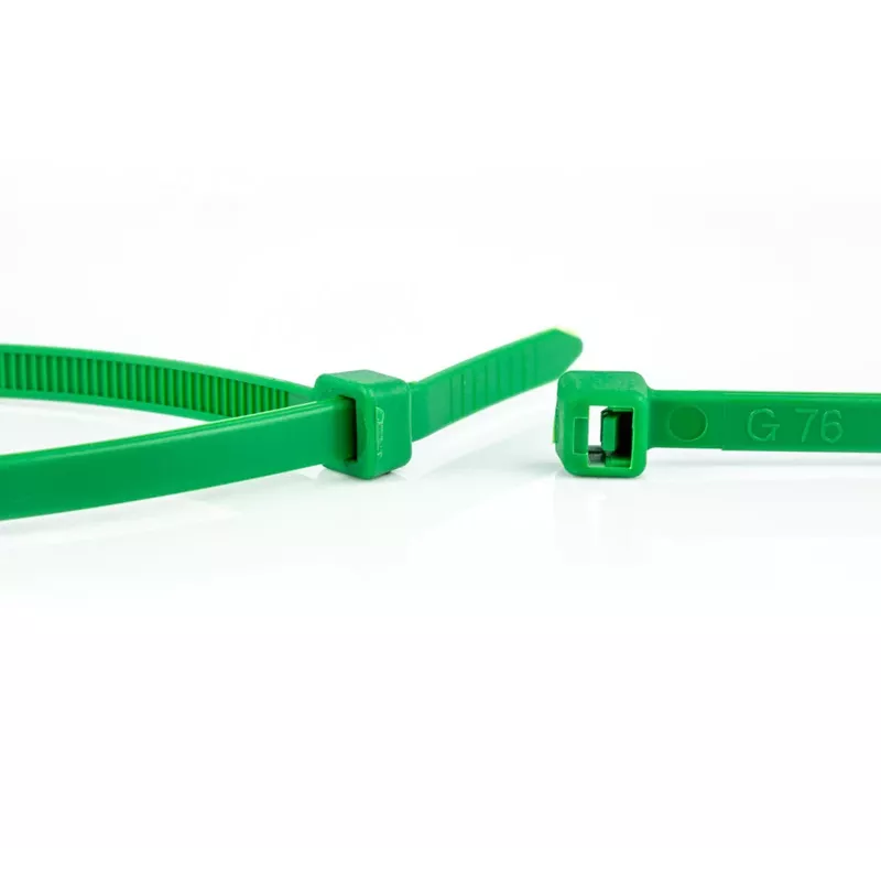 Abraçadeiras de poliamida WKK verdes 300 x 3,6 mm, pack de 100 110194571