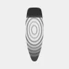 Capa de tábua de passar Brabantia Titan Oval, 135 x 45 cm, tamanho D, 8 mm de acolchoamento, superfície de algodão com espuma, cinzento metálico