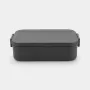 Caixa de lanche Brabantia Make & Take média cinzento-escuro 1,1L
