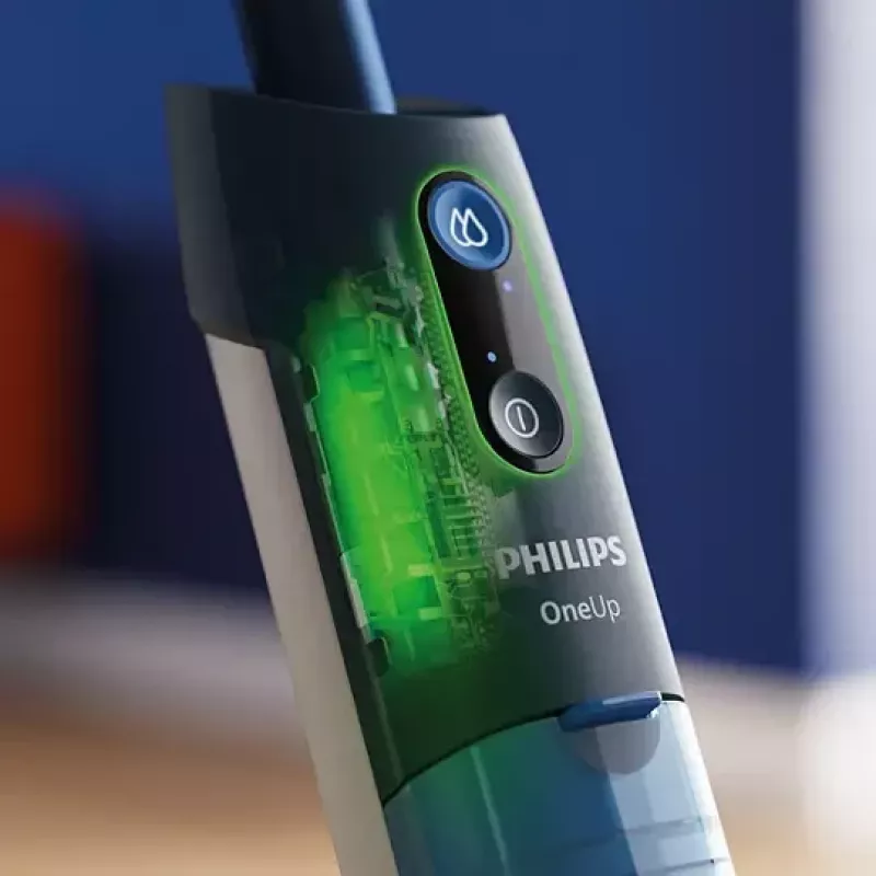 Philips OneUp Série 3000 Limpador elétrico sem fios para pavimentos duros, Azul profundo
