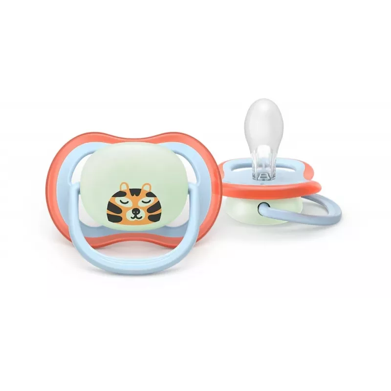 Philips Avent Ultra Air Night Chupeta 0-6 meses, pack de 2, brilha no escuro, Neutro