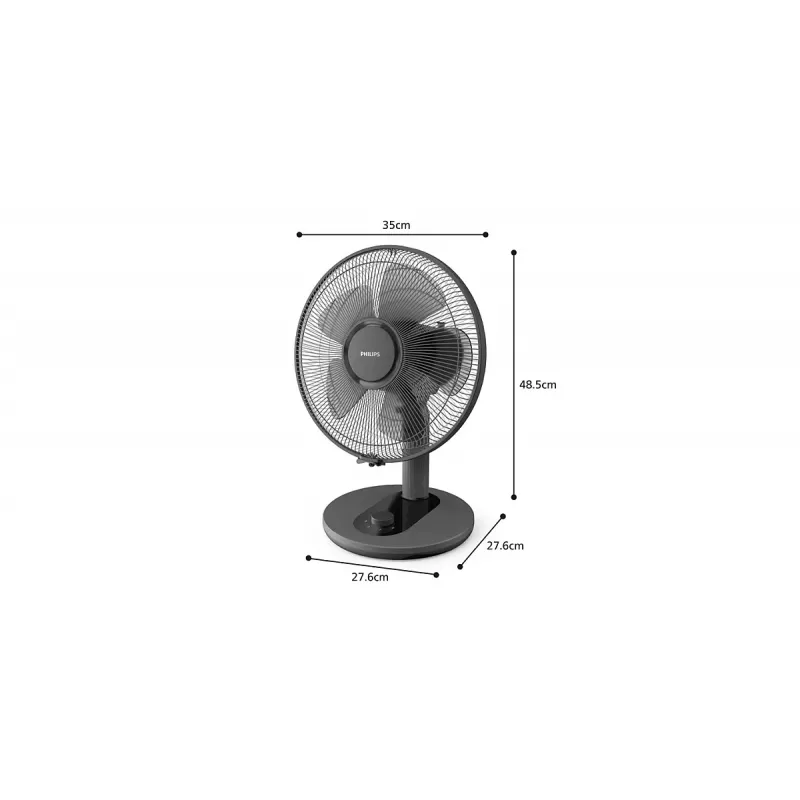 PHILIPS 1000 Series Ventilador de mesa 25 cm Preto