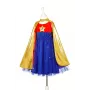 Souza! Fato de super-heroína Vestido com capa, Rosa/Dourado/Azul, 5-7 anos (116-128 cm)
