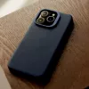 Decoded Proteção traseira de couro para iPhone 16 Pro Max, Compatível com MagSafe, Navy