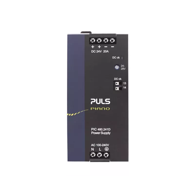 PULS PIC480.241D Fonte de alimentação para calha DIN 24V DC 20A 480W