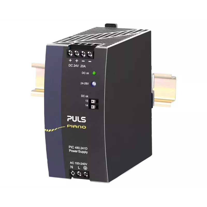 PULS PIC480.241D Fonte de alimentação para calha DIN 24V DC 20A 480W