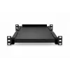 DSIT DS10-FO34 Fundo fixo universal de 10 polegadas para armários de 450mm de profundidade, 1U, Preto