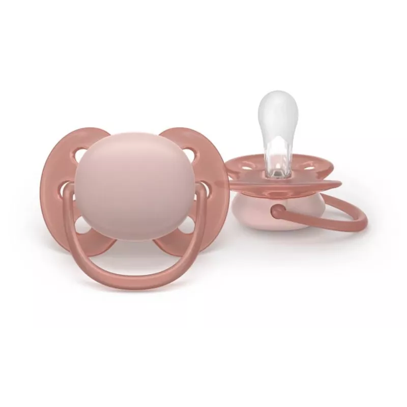 Philips Avent Ultra Soft Chupeta 6-18 meses, Neutro, pack de 2