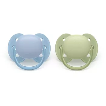 Chupeta Philips Avent Ultra Soft 0-6 meses, neutro, pack de 2
