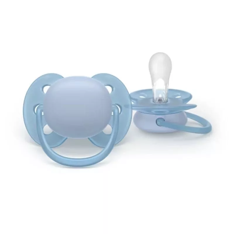 Chupeta Philips Avent Ultra Soft 0-6 meses, neutro, pack de 2