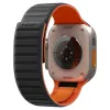 Pulseira Spigen Athlex Air M para Apple Watch 8/9/10/11/SE/Ultra (44/45/46/49 mm) – preto/laranja