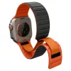 Pulseira Spigen Athlex Air M para Apple Watch 8/9/10/11/SE/Ultra (44/45/46/49 mm) – preto/laranja