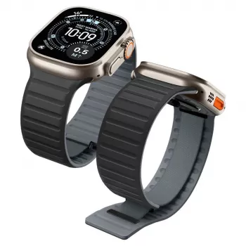 Pulseira Spigen Athlex Air M para Apple Watch 44/45/46/49mm – preto/cinzento