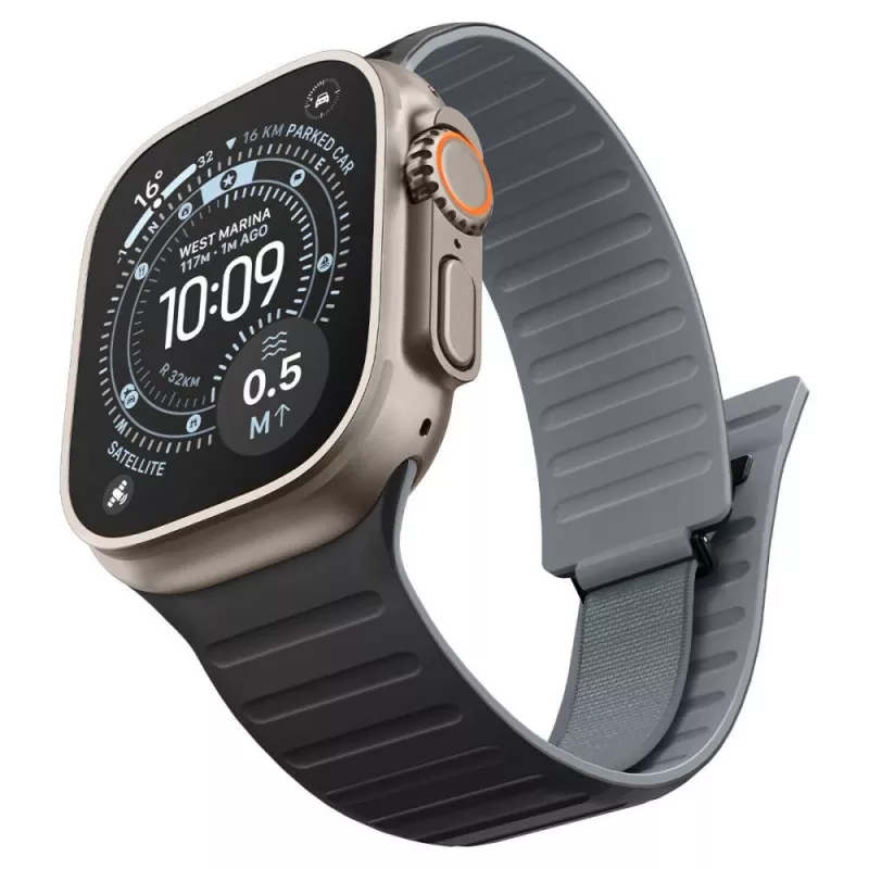 Pulseira Spigen Athlex Air M para Apple Watch 44/45/46/49mm – preto/cinzento
