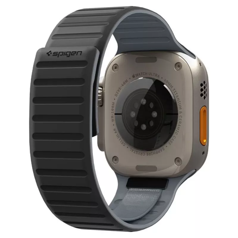 Pulseira Spigen Athlex Air M para Apple Watch 44/45/46/49mm – preto/cinzento