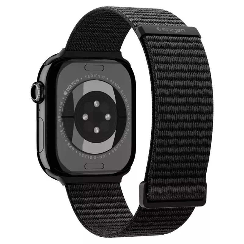 Spigen WBF01 Bracelete para Apple Watch 8/9/10/11/SE/Ultra (44/45/46/49 mm), preto