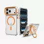 Capa Spigen Ultra Hybrid Optik S MagSafe para iPhone 17 Pro / 18 Pro - transparente/laranja