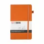 Caderno SAKURA 94146603 A5 pautado cor de âmbar capa dura 160 páginas