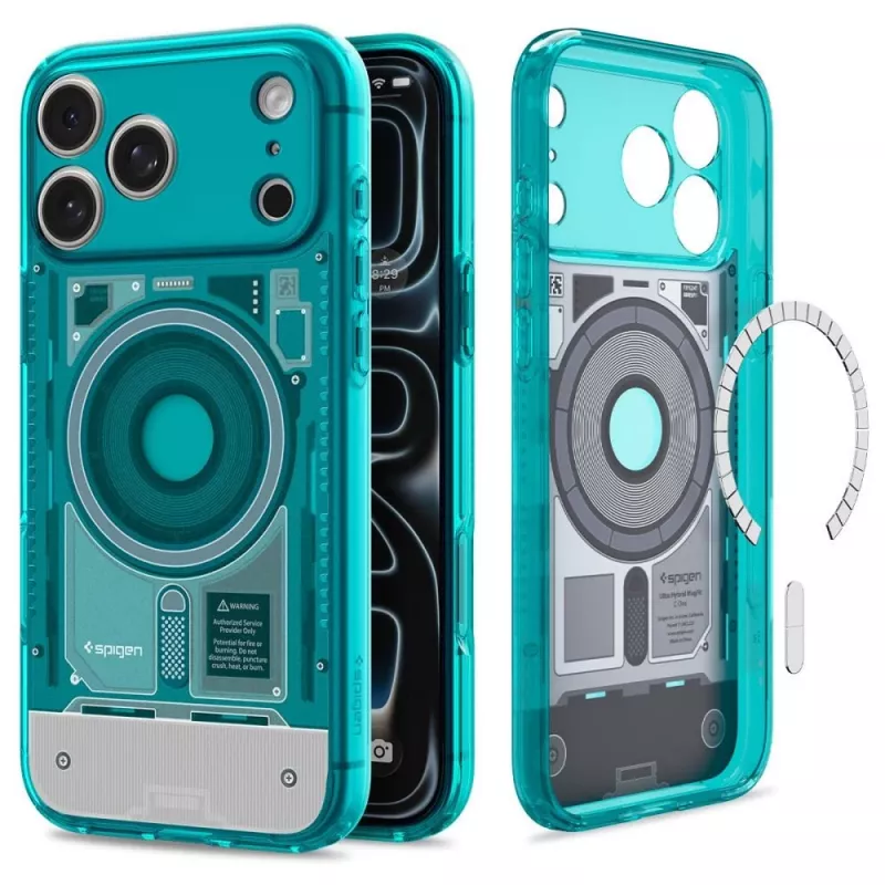 Capa Spigen C1 Ultra Hybrid MagSafe para iPhone 17 Pro / 18 Pro – Bondi Blue