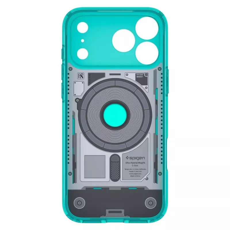 Capa Spigen C1 Ultra Hybrid MagSafe para iPhone 17 Pro / 18 Pro – Bondi Blue