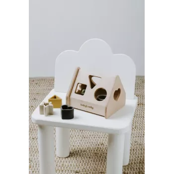 Brinquedo casa de encaixe de formas em madeira Baby's Only, Earth, 10+ meses