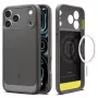 Capa Spigen Rugged Armor Mag MagSafe para iPhone 18 Pro Max / 17 Pro Max cinzento