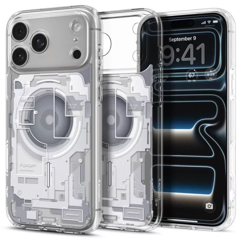 Capa Spigen Ultra Hybrid MagSafe iPhone 17 Pro Max / 18 Pro Max Zero One branca