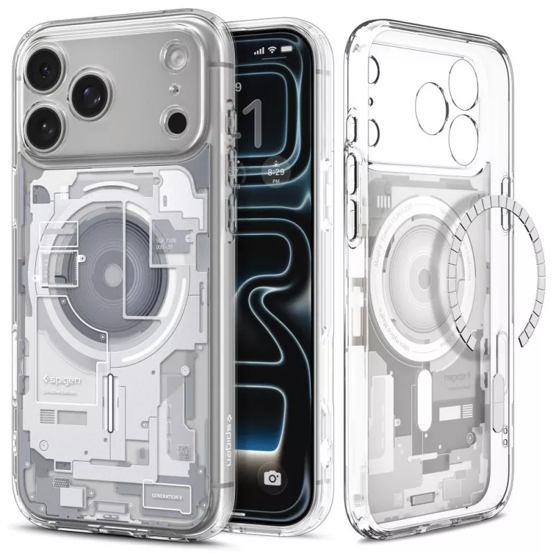 Capa Spigen Ultra Hybrid MagSafe iPhone 17 Pro Max / 18 Pro Max Zero One branca
