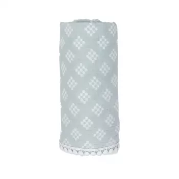 Manta de embrulho em musselina de algodão Lodger Swaddle Tribe 120x120 cm Ice Flow