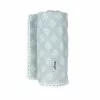 Manta de embrulho em musselina de algodão Lodger Swaddle Tribe 120x120 cm Ice Flow