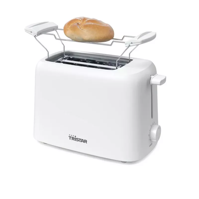 Torradeira Tristar BR-1061 com grelha para pãezinhos, função descongelar, função aquecer, proteção contra sobreaquecimento, branca
