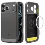 Capa Spigen Rugged Armor Mag MagSafe para iPhone 17 Pro / 18 Pro - cinzento