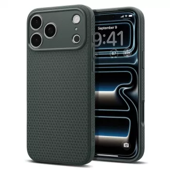 Capa Spigen Liquid Air para iPhone 17 Pro / 18 Pro - Abyss Green