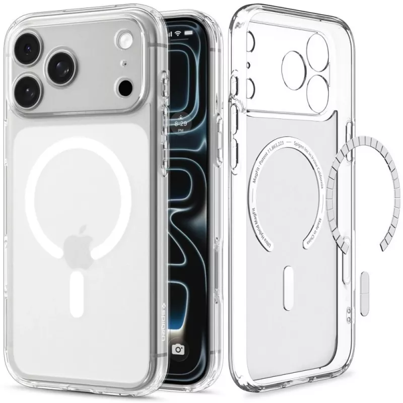 Spigen Ultra Hybrid Mag MagSafe capa para iPhone 18 Pro / 17 Pro - Frost White