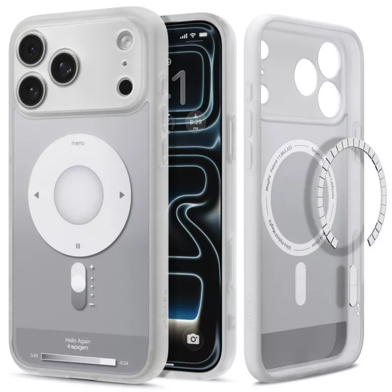 Capa Spigen Ultra Hybrid Mag MagSafe para iPhone 17 Pro / 18 Pro - prateado