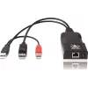 Transmissor extensor KVM DisplayPort ADDER ALIF101T-DP sobre Cat5e/6/7 - 2560x1600, USB 2.0, áudio, alumínio preto