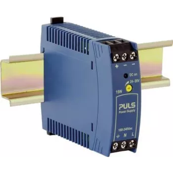 Fonte de alimentação para calha DIN PULS MiniLine ML15.241 24V DC 0,63A 15W