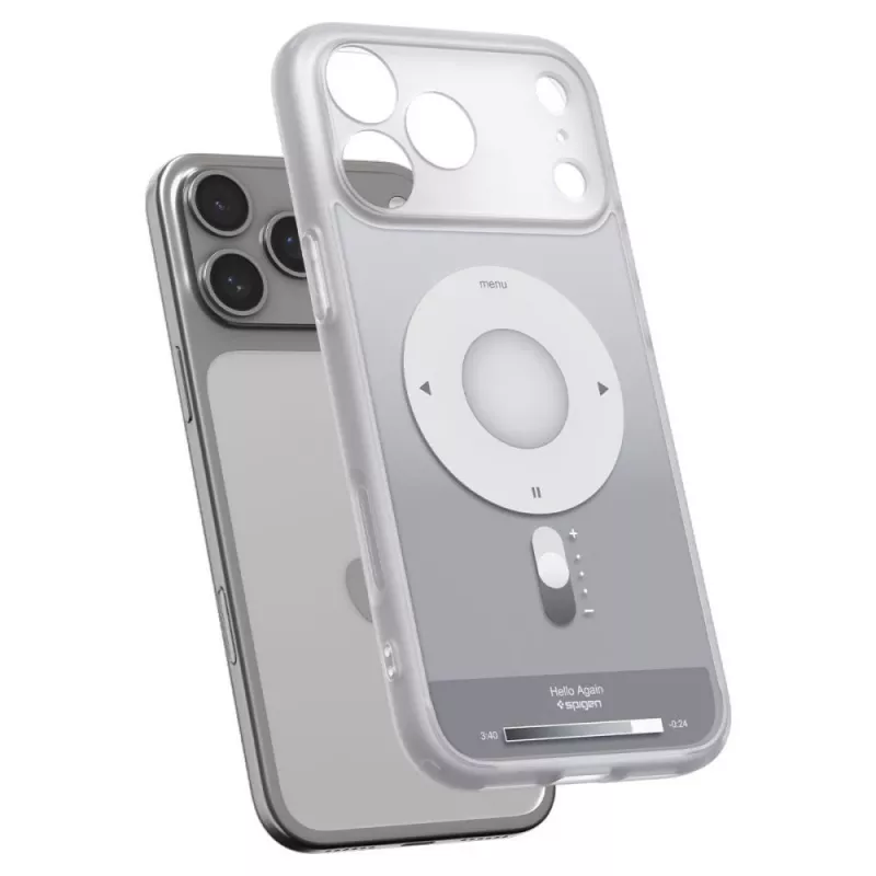 Capa Spigen Ultra Hybrid MagSafe para iPhone 17 Pro Max / 18 Pro Max – Classic Silver